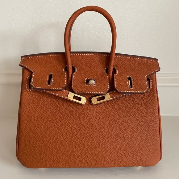 Grand Classic Top Handle Satchel - Golden Brown - Picture 5 of 11